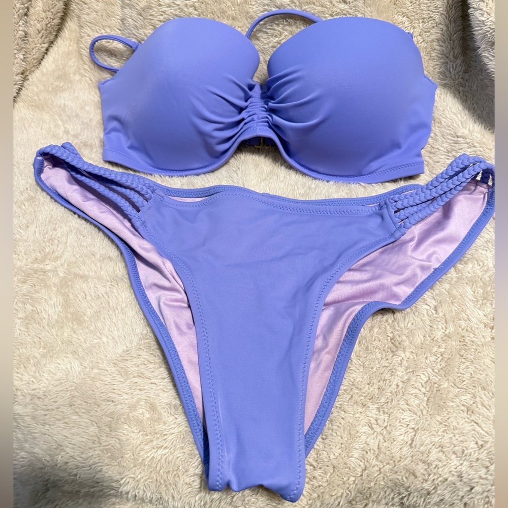 Victoria's Secret Purple Bikini Set with Underwire Support